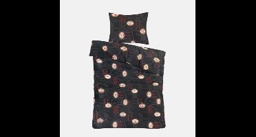 PSV Dekbedovertrek Blokken Zwart