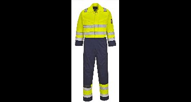 Portwest Hi-Vis Modaflame Overall MV28 - Geel/Marine - S
