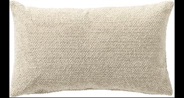 Dutch Decor JULIO - kussenhoes outdoor 40x60 cm - waterafstotend en uv-bestendig - Marshmallow - wit