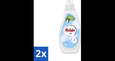 2 x Robijn - Wit - Vloeibaar Wasmiddel - Met Witversterkers - 14 Wasbeurten - 700 ml - Wit Wasmiddel - Stralend Wit - Vloeibaar Wasmiddel - Witversterker - Fris Wasmiddel