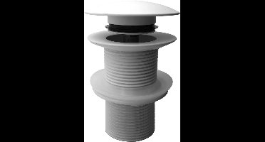 Sanifun Soni clickwaste verlengd 5/4 mat wit – wastafelafvoer pop-up