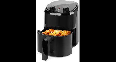 Emerio Heteluchtfiteuse 1000W - 2.2L - 140-200ºC - Cool touch - Timer - Eindsignaal - Snelle opwarmfunctie - Anti-slip - Anti-aanbak - AF-130646 Zwart