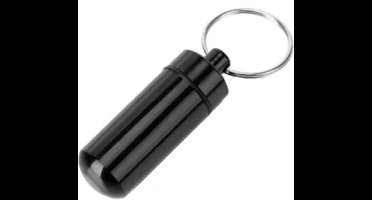 New Age Devi - Pillenkoker Sleutelhanger - 2 Stuks - Zwart - Voor al je medicijnen!