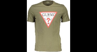 GUESS JEANS - T-shirt - Slim Fit - Korte Mouwen - Groen