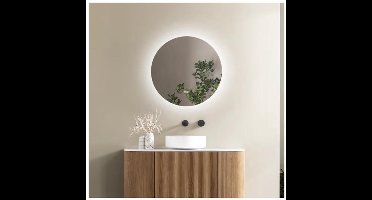 Moderne Badkamerspiegel met LED-verlichting Ø 60 cm – 3000K