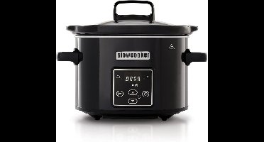 Core® Slowcooker met timer - Slowcooker - Crockpot - Zwart - ‎29cm x 29cm x 22cm
