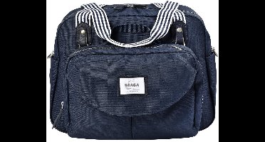 Béaba Genève - Luiertas - Verzorgingstas - Modulaire Stijl - Grote Inhoud - Inclusief Isotherm Lunchzakje & Aankleedkussen - Blauw