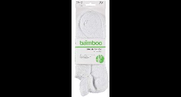 Apollo - 6-Pack - Bamboe Sneakersokken - Hiel Lipje - Antibacterieel - Heren / Dames - wit - 39-42 - 121473001