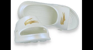 Lacoste Dames Badslipper Meduz Slide Off White | Wit | Maat: 40,5