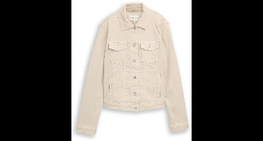 Tom Tailor - Spijkerjasje met steekzakken - Maat XS - stone sand beige