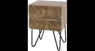 Giga Living Nachtkastje Ocean - Zand Hout - 35x40x56cm