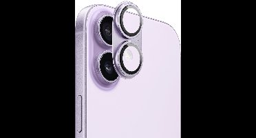 WiWU Camera Lens Protector geschikt voor iPhone 17 - 9H Gehard Glas & Aluminium - Camera Bescherming - Paars