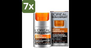 7 x L'Oréal Paris Men Expert Hydra Energetic Comfort Max - Dagcrème - Hydraterend voor Droge Huid - 50 ml - Dagcrème Voor Mannen - Droge Huid - Hydratatie - Vermoeidheid - Huidbescherming