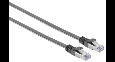 UFTP CAT7 platte netwerkkabel | PVC | zwart | 0,25 meter