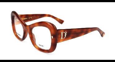 Dsquared2 D2 0138 Beige havana 52/23/140 WOMAN Brilmonturen