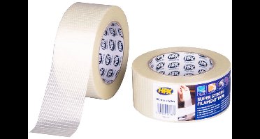 HPX Filamenttape met Glasvezelversterking 50mm - 50 meter