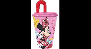 Disney Minnie Drinkbeker - 430 ml - Rietjesbeker - Bioscoop beker voor kinderen - Spring