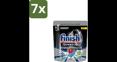 Finish Powerball - Quantum Ultimate - Vaatwastabletten - Ontvetter - 40 Tabletten - Bulkverpakking - 7 stuks