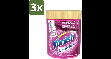 Vanish Oxi Action - Vlekkenverwijderaar - Wasbooster - Zonder Bleek - Gekleurde Was - 550 Gram - Bulkverpakking - 3 stuks