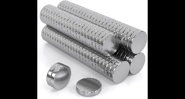 Magnetische - magneten 10x2mm - set van 40 stuks - Neodymium - Zilver