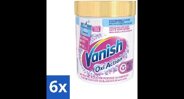 6 x Vanish Oxi Action - Vlekkenverwijderaar - Wasbooster - Zonder Bleek - Witte Was - 530 Gram - Vlekkenverwijderaar - Wasbooster - Witte Was - Vlekken Verwijderen - Wasverzachter