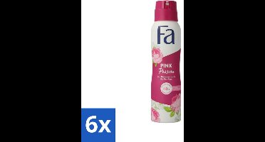 6 x FA - Pink Passion - Deodorant Spray - Roze Roos - 150 ml - Deodorant - Roze Roos - Fa - Langdurige Frisheid - Anti-Vlekken
