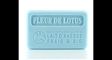 4x Savon de marseille fleur de lotus ezelinnenmelk zeep - biologische zeep - Herstellend & voedend - franse zeep