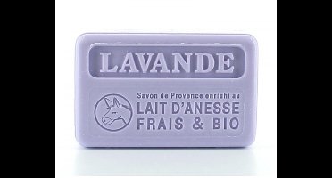 4x Savon de marseille ezelinnenmelk zeep met lavendel - biologische ezelinnenmelk - Franse zeep