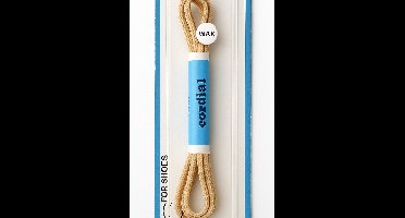 Cordial - schoenveters -  120 cm - Beige - wax smal plat