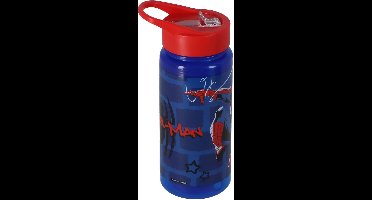 Scooli Drinkfles Spiderman 500 Ml Rood/Blauw