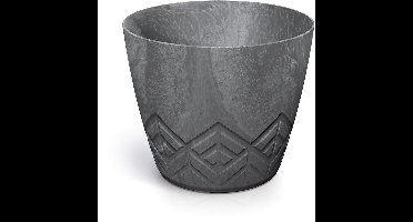 Bloempot Rond Areco Effect Round 14cm MARENGO Prosperplast / 3 STUKS!