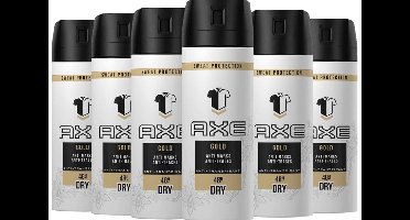 AXE Gold DRY Deo Spray - Voordeelverpakking 6 x 150 ml