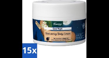 15 x Kneipp - Body crème - Good Night - Alpenden & Amyris - 200 ml - Nachtcrème - Slaapverzorging - Rustgevende Crème - Huidverzorging - Ontspanning