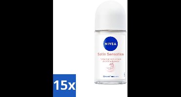 15 x NIVEA - Deodorant Roller - Zachte Aanzet - 72 Uur Anti-Transpirant - 50 ml - Deodorant Roller - Anti-Transpirant - Hydra IQ - Aloë Vera - Zachte Aanzet