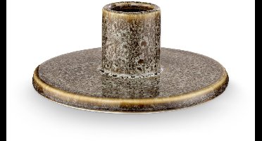 vtwonen - Kandelaar - Groen - Keramiek - 12x5cm