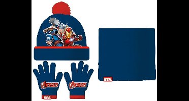 Muts, Handschoenen en Nekwarmer The Avengers Infinity Rood