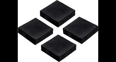 Anti-vibratiematten voor wasmachines en HVAC-apparatuur - 4 stuks rubberen pads, 50 mm, geluidsabsorberend