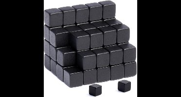 -magneten - 5 x 5 x 5 mm - mini - neodymium - 60 stuks - sterke - Vierkant - Zwart