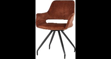 Old Inn - SALE - Eetkamerstoel Capp Koper Velvet - Set Van 2