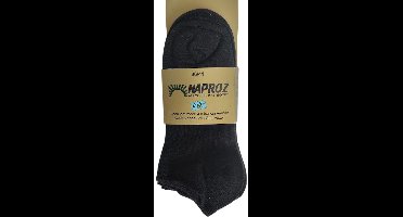 Naproz - Airco Shortsocks - voordeelset 3 paar - Zwart - maat 36-41