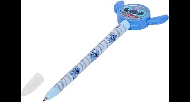 Disney Gelpen Stitch - draaiend hoofdje - blauw - Lilo&stitch - pen - 3+