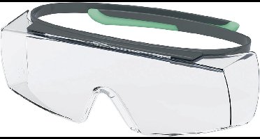 uvex super OTG planet 9169295 Veiligheidsbril Incl. UV-bescherming Grijs, Groen EN 166:2001