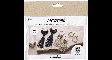Creativ Company Mini Hobbyset Macramé 3 sets Oorbellen