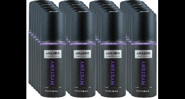 Amando Deodorant Spray Mystery 150 ml - Voordeelverpakking 24 stuks