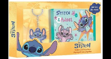 Disney Lilo & Stitch Portemonnee met Sleutelhanger Cadeau – Geschenkset 20×12 cm – Cadeauset voor Kinderen
