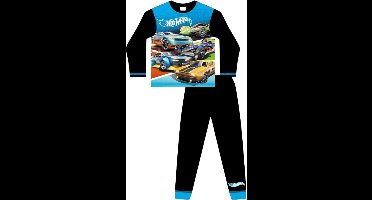 Hot Wheels - Pyjama - Maat 134/140 - Zwart - Jongenspyjama