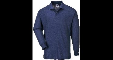 Portwest Poloshirt lange mouw B212 - Marine - S