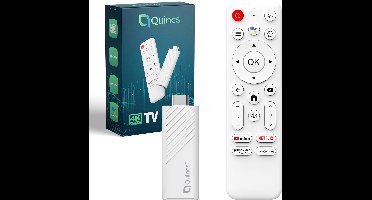 Quincs® Android TV Stick - Chromecast - Google TV streamer - TV smart stick - 4K Streamer