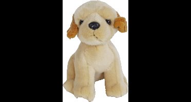 Boony Natural Decoration - Hondenspeelgoed - labrador pluche zittend blond - 20 cm