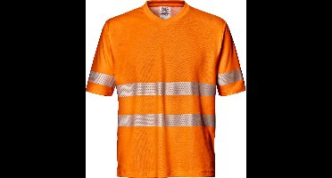 SIR SAFETY STRETCH LIGHT MISTRAL Korte mouw Hi Vis Reflecterend Werk T-shirt HEREN Oranje - EN ISO 20471 Klasse 2